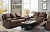 Livino Motion Sofa 55830 in Brown Fabric by Acme w/Options