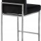 Giselle Counter Stool 782 Set of 2 Black Velvet Fabric -Meridian