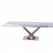 Celeste Expendable Dining Table w/Glass Top by Whiteline Imports