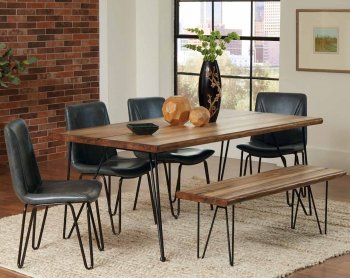 Chambler Dining Table 122231 in Honey by Coaster w/Options [CRDS-122231 Chambler]