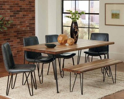 Chambler Dining Table 122231 in Honey by Coaster w/Options