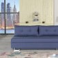 Flex Motion Sofa Bed in Blue Fabric w/Storage by Casamode