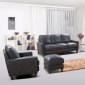 York Sofa in Grey Leather by Beverly Hills w/Options