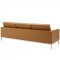 Loft Sofa in Tan Faux Leather by Modway w/Options