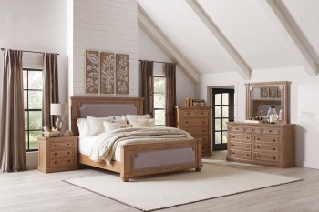 Florence 205171 Bedroom Set in Natural Wood by Coaster [CRBS-205171-Florence]