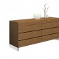 Il Vetro Double Dresser in Walnut by Casabianca