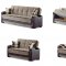 Rochester Sofa Bed in Light Brown Fabric by Empire w/Options