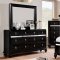 Avior 5Pc Bedroom Set CM7170BK in Black Leatherette w/Options