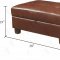 G200 Sofa & Loveseat in Brown Bonded Leather by Glory w/Options