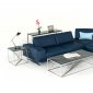 Spazio Sectional Sofa in Blue Full Leather by VIG