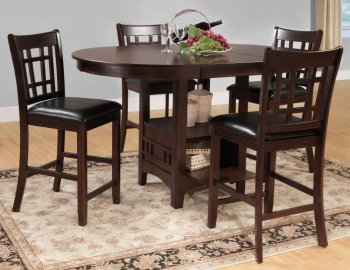 Junipero 2423 Counter Height Dining Table 5Pc Set by Homelegance [HEDS-2423-36 Junipero]