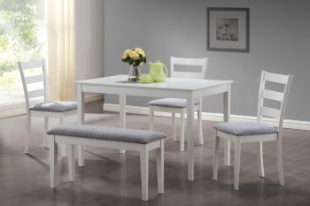 150304 Knox 5Pc Dining Set by Coaster in White [CRDS-150304]