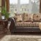 Rutherford SM6206 Sofa in Brown Leatherette & Fabric w/Options