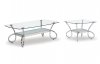 T559 Coffee Table & 2 End Tables Set by Global in Chrome