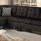 Sinclair Sectional Sofa 8202CH-SC in Chocolate by Homelegance