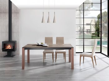 Iron Dining Table by ESF w/ Optional Igni Chairs [EFDS-Iron-Igni]