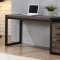 Luke 3Pc Desk & Bookcase Set 802081 in Weathered Oak by Coaster