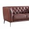 S295 Sofa in Brown Leather by Beverly Hills w/Options