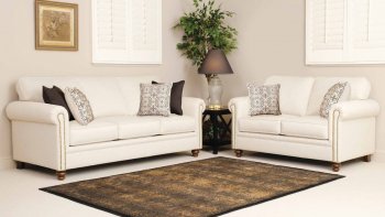 3600 Sofa in Oatmeal Chenille Fabric w/Options [EGS-3600]