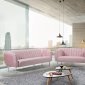 Willow Sofa 687 in Pink Velvet Fabric by Meridian w/Options