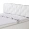 Natalie Bed in White Leather Match by Whiteline Imports