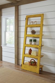 Etagere Cabinet 801649 in Rustic Yellow by Coaster