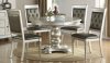 F2429 Dining Set 5Pc in Silver Finish by Boss w/ F1705 Chairs