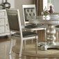 F2429 Dining Set 5Pc in Silver Finish by Boss w/ F1705 Chairs