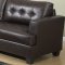 G675 Sofa & Loveseat in Chocolate Bonded Leather by Glory