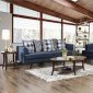 Blaenavon Sofa SM8825 in Blue Chenille Fabric w/Options