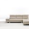 Gemma 7768 Sectional in Pearl Grey Pure Leather by IDP Italia