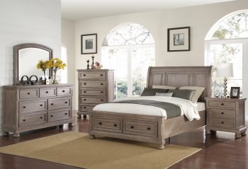 Allegra Bedroom B2159 in Pewter w/Options [SFNCBS-B2159 Allegra]