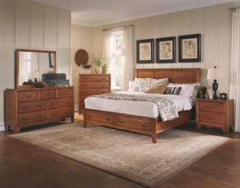 203271 Willow Bedroom in Honey by Coaster w/Options [CRBS-203271 Willow]