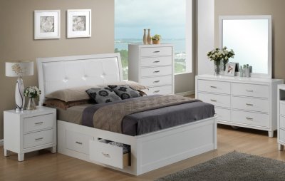 G1275B Bedroom Set in White by Glory Furniture w/Options