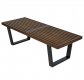 Inwood Bench NB48DW in Dark Walnut by LeisureMod w/Options