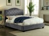 Betelguese Bed CM7421GY in Gray w/LED Light Headboard