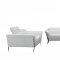 Ronen Sofa 3Pc Set in White Leather by VIG