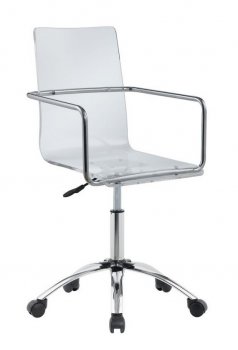 Caraway 801436 Office Chair w/Clear Acrylic Seat by Coaster [CROC-801436 Caraway]