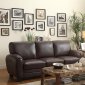 Rubin Sofa & Loveseat Set 9734DB by Homelegance in Dark Brown