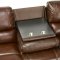 Clark Power Motion Sofa & Loveseat Cognac Leather Match