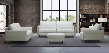 Constantin Sofa in White Leather by J&M w/Options [JMS-Constantin White]