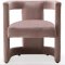 Blair Accent Chair 524 Set of 2 in Pink Velvet by Meridian