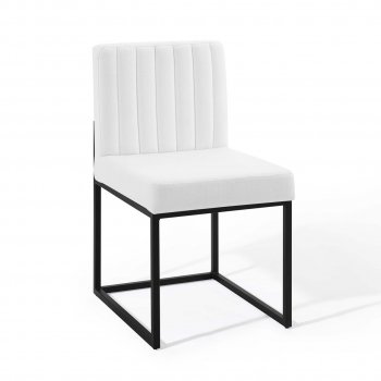 Carriage Dining Chair 3807 Set of 2 in White Fabric by Modway [MWDC-3807 Carriage White]