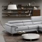 Liam A973b Sectional Sofa in Light Grey Premium Leather by J&M