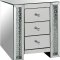 Nysa Accent Table 82778 in Mirror by Acme