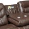 Flamenco Power Motion Sofa 610201P in Brown by Coaster