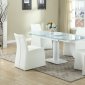 Grace Dining Table 5Pc Set in White w/Camila Chairs by Chintaly