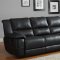 Cantrell Motion Sofa 9778BLK in Black by Homelegance w/Options