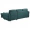 Samantha Sleeper Sectional Sofa 511087 in Teal Fabric by Coaster