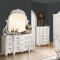 Riviera Bedroom in Antique Style White w/Optional Case Goods